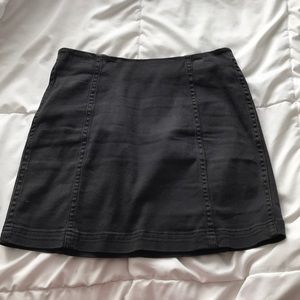 Black mini skirt
